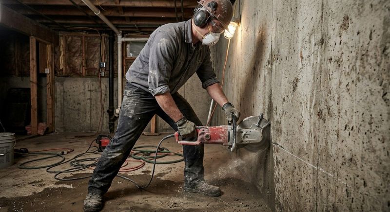Basement Wall Cutting in Corpus Christi, TX