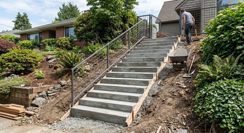 Concrete Stairs Installation in Fort Collins, CO