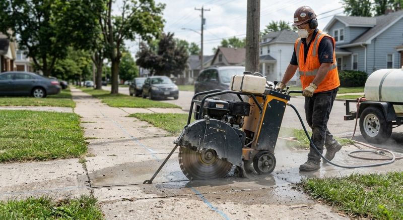 Sidewalk Cutting in Corpus Christi, TX