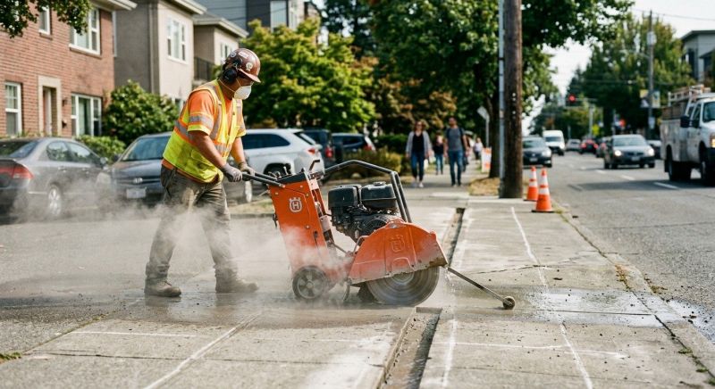 Sidewalk Cutting in Corpus Christi, TX